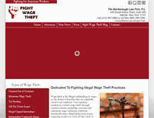 Tablet Screenshot of fightwagetheft.com